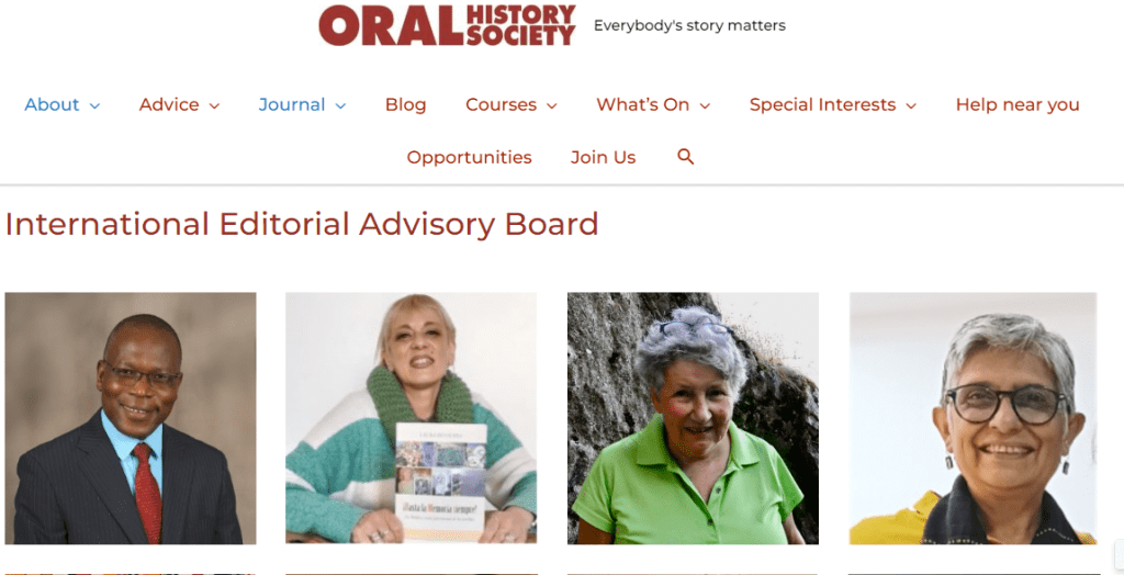 What is the Oral History&nbsp;Society?