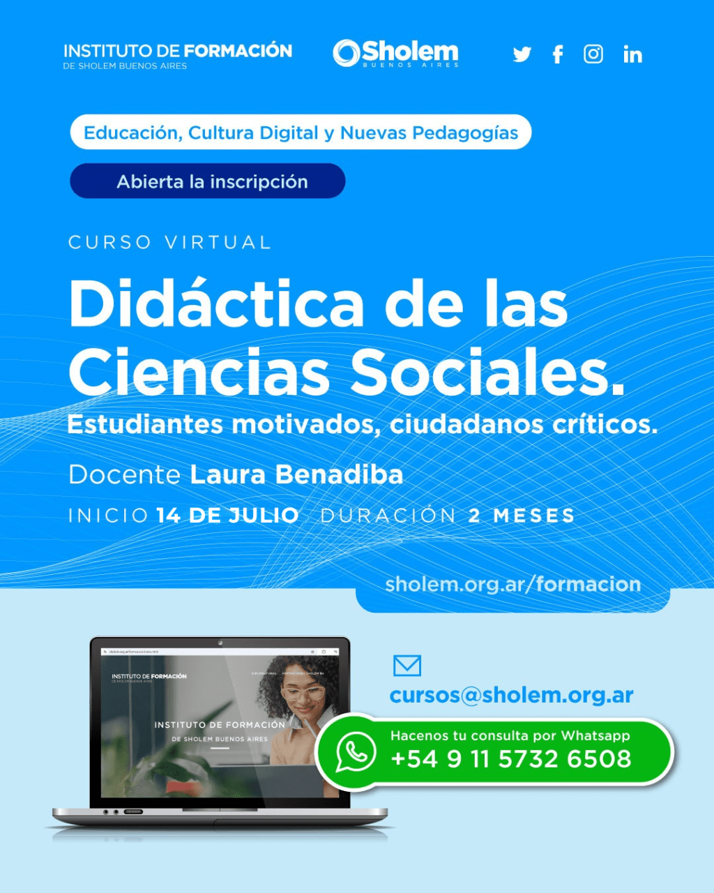 Curso virtual Didáctica de las Ciencias&nbsp;Sociales.